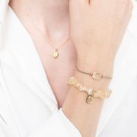 Edelsteen Kaart Citrien goud armband